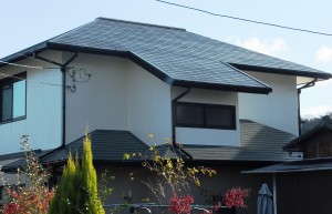 施工後　遮熱塗料（シリコン）　屋根